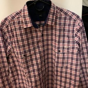 Kenneth Cole micro check shirt in Size M